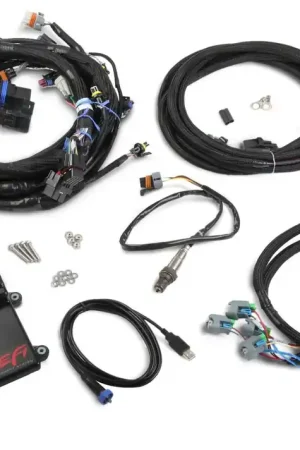 Holley EFI HP EFI ECU & Harness Kits GM LS2/3/7 58x crank sensor with USCAR EV6 Style connectors on injector harness, Includes Bosch Oxygen Sensor Fresh Stock