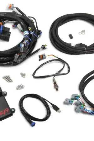 Super Sale Holley EFI HP EFI ECU & Harness Kits GM LS2/3/7 58x crank sensor with USCAR EV6 Style connectors on injector harness, Includes NTK Oxygen Sensor