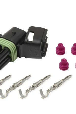 Money Back Guarantee Holley EFI Idle Air Control IAC 4 Square WEATHER PACK, 4 CAVITY, TOWER, BLACK