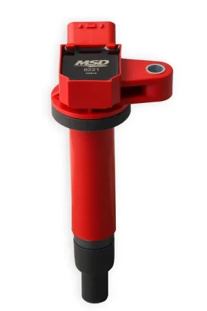 MSD Ignition Coil - Blaster Series - Toyota/Lexus V8 - 4.3L/4.7L - Red 1998-2010 Toyota/Lexus V8 - 4.3L/4.7L Engines Cheap