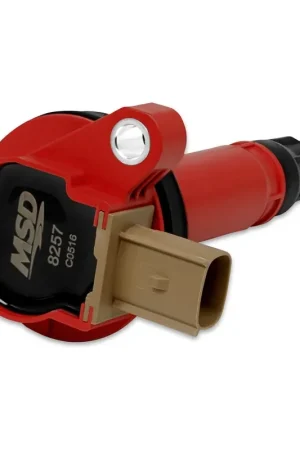 Original MSD Ignition Coil - Ford EcoBoost - 3.5L V6 - 3-Pin Connector - Red 2010-2016 Ford EcoBoost - 3.5L V6 - 3-Pin Connector