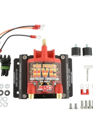 MSD Ignition Coil - Pro Power HVC - Red Universal - Use with 7 or 8 Series Ignition Control Special Offer