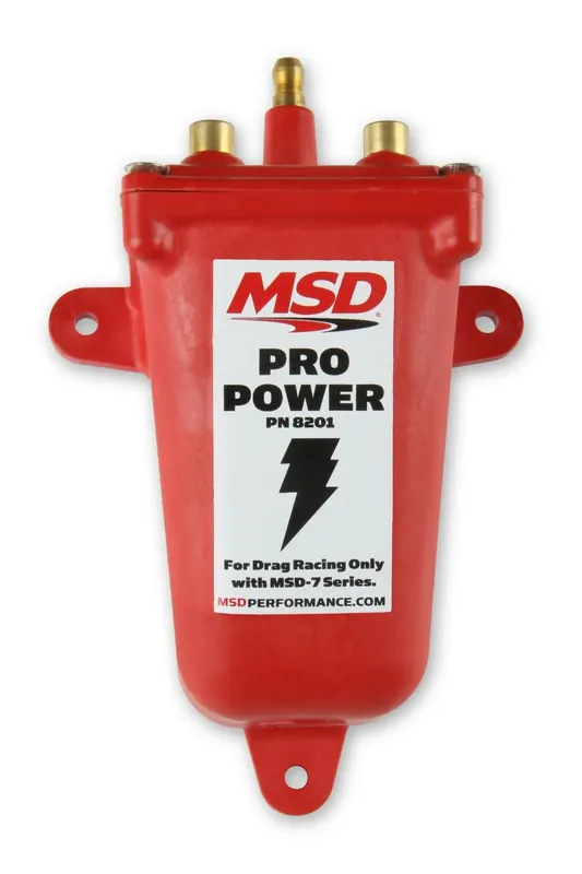 New Release MSD Ignition Coil - Pro Power Series - Red Use with 7 and 8 Series Ignitions ONLY - Short-Duration Applications