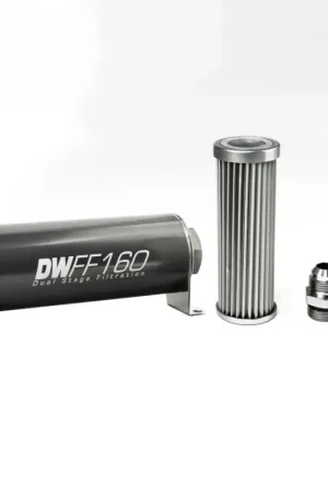 Deatschwerks In-Line Fuel Filter Element and Housing Kit Stainless Steel 5 Micron 160mm Editor’s Pick