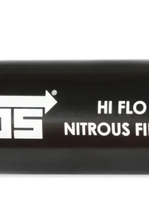 Genuine NOS In-Line Hi-Flow Nitrous Filter, 8AN - Black High pressure nitrous filter, -8AN x -8AN in-line billet aluminum 140 micron