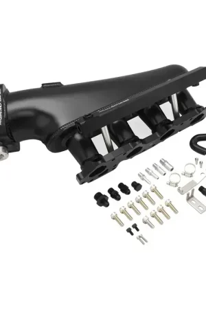 Proflow Intake Manifold Kit For Nissan SR20 S14/S15 Fabricated Aluminium Black 76mm Throttle Body Fuel Rail Kit Editor’s Pick