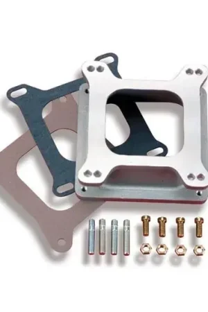 Holley Intake Manifold Spacer Intake Manifold Spacer Adapter Dominator To Square Bore. 2 1/4" Height Cast Aluminum Spacer. Deal