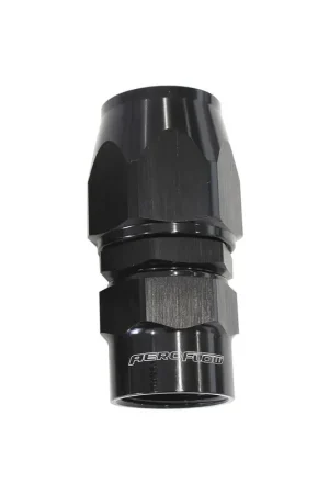 Aeroflow Kryptalon Lightweight Big Bore Straight Hose End -12AN - Black - 1 Piece Bulk Order