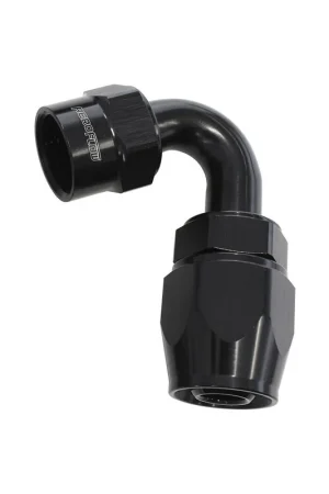 Luxury Aeroflow Kryptalon Lightweight Full Flow Swivel 120 Deg Hose End -8AN - Black - 1 Piece