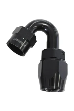 Best Choice Aeroflow Kryptalon Lightweight Full Flow Swivel 150 Deg Hose End -4AN - Black - 1 Piece
