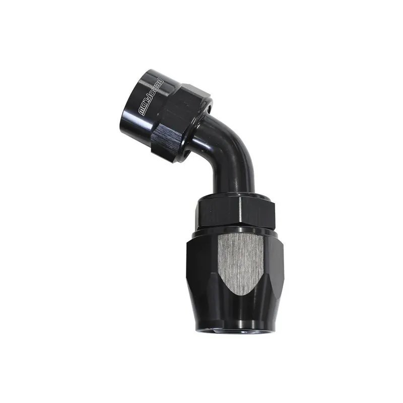 Aeroflow Kryptalon Lightweight Full Flow Swivel 60 Deg Hose End -4AN - Black - 1 Piece Weekend Sale