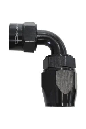 Deal Aeroflow Kryptalon Lightweight Full Flow Swivel 90 Deg Hose End -10AN - Black - 1 Piece