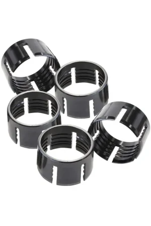 Worldwide Shipping Aeroflow Kryptalon Replacement Olives -16AN - Black - 5 Piece