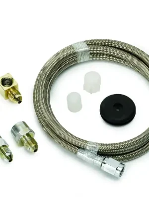 Warranty Included Autometer Line Braided Stainless Steel #3 Dia. 4Ft. Length -3AN And 1/8" NPTF Fittings