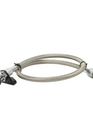 B&M Locking Auto Trans Dipstick & Tube - Billet Aluminum/Stainless Steel Braided Fits GM 6L80E Reduced Price