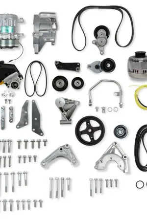 Trending Holley Low Mount LSA Accessory Drive Bracket Kit - Complete - Natural Small Block Chevrolet - Gen III/IV - LSA