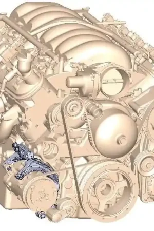 Viral Holley Low-Mount LS Accessory Drive Bracket - Passenger's Side A/C Bracket