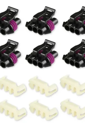 Clearance Holley EFI LS 58x Crank Sensor and LS Cam Sensor Connector METRIPACK, 3 CAVITY, FEMALE, BLACK