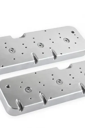 Discount Holley LS Valve Cover Adapter Plates Small Block Chevy to LS - Polished Finish