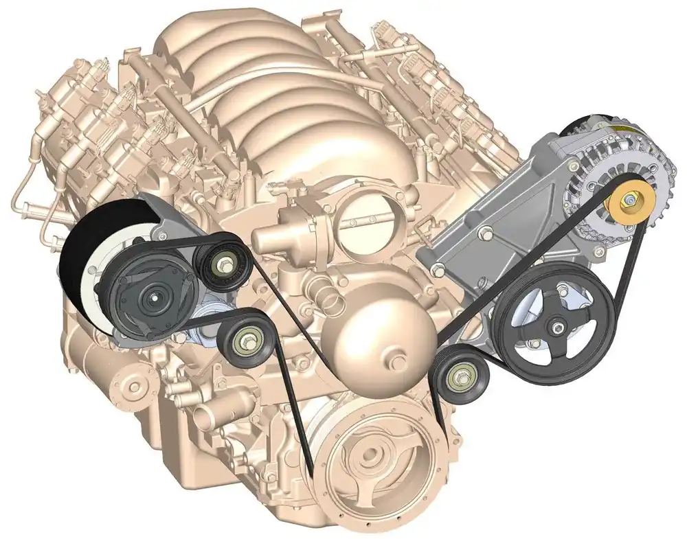 Viral Holley LS/LT High-Mount Complete Accessory Drive Kit- Black Finish Includes R4 A/C Compressor, Alternator, Power Steering Pump, Belt & Pulleys