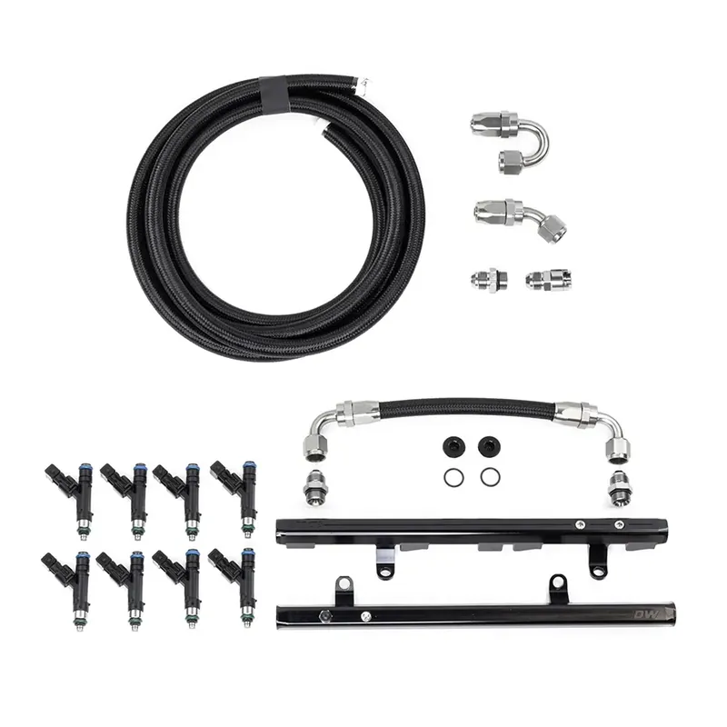 Professional Grade Deatschwerks LS1/LS6 Fuel Rails w/Crossover, 420cc/min Injectors + Returnless Plumbing Kit (Camaro 98-02)