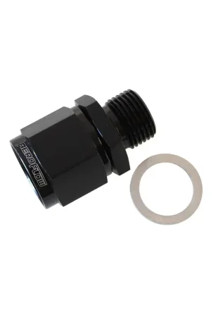 Crafted Aeroflow M18 x 1.5 to -10AN Female Swivel Washer Seal - Black