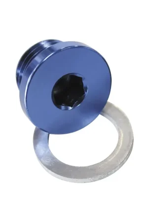 Aeroflow M18 x 1.5mm Low Profile Hex Plug - Black Shop Now