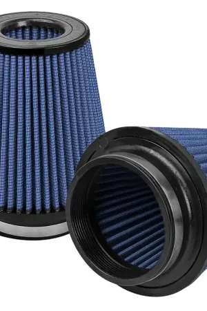 aFe Magnum FLOW Pro 5R Air Filters - Pair - 4.5" Flange, 7" Base, 4.5" Inv Top, 7" Height Shop Now