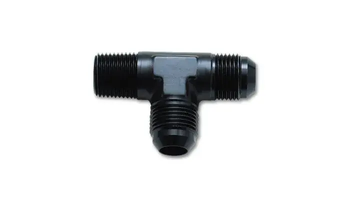 Bulk Order Vibrant Performance Male Flare Tee with Pipe On Run Adapter Fitting Size: -10AN x 1/2" NPT