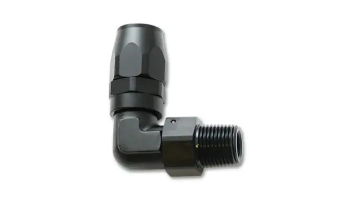 Vibrant Performance Male NPT 90 Degree Hose End Fitting Hose Size: -12AN Pipe Thread: 3/4 NPT Handmade