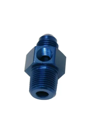 Certified Aeroflow Male NPT to Adapter 1/8" to -6AN with 1/8" Port - Black