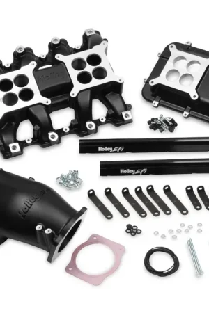 Holley EFI Mid-Rise Intake - GM LS3/L92 w/ 95mm Top - Black Time-Limited