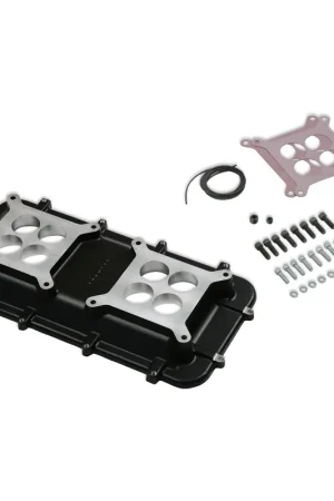 Last Chance Holley Mid-Rise Plenum Base Adapter Kit - Black Mid-Rise Plenum Base Adapter Kit - GM LS1/LS2/LS6 - Black