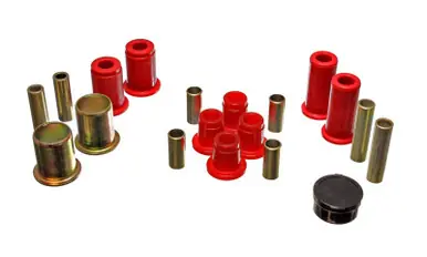 Energy Suspension 87-96 Dodge Dakota 2WD Red Front End Control Arm Bushing Set - 5.3115R Worldwide Shipping