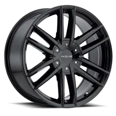 Raceline 158B Impulse 20x8.5in / 6x132/6x120 BP / 35mm Offset / 74.6mm Bore - Gloss Black Wheel - 158B-28574+35 Limited Time