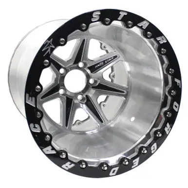 Brand New Race Star 72 ValStar 15x8 / 5x4.50BC / 5.5BS / 3.072in CB / Machined w/Black Accents Wheel - 72-580455511M