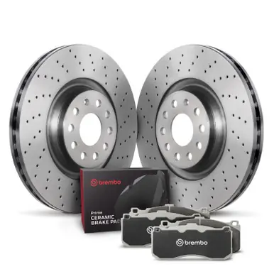 Brembo OE 02-05 Audi A4/A4 Quattro Rear Disc Brake Kit - KTX0130 Factory Price