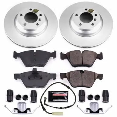 Today Only Power Stop 2006 BMW 330i Front Z23 Evolution Sport Coated Brake Kit - CRK3077