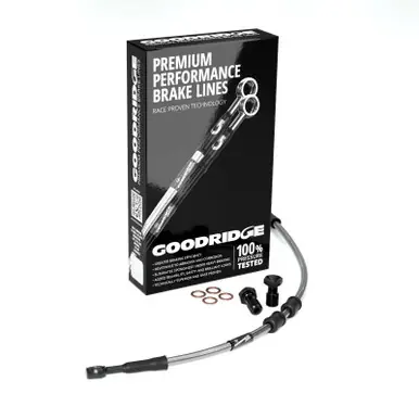 Goodridge 06-07 HD FXD35 +8in Front Brake Line Kit - Clear - HD0075-1FC-CL8 Affordable