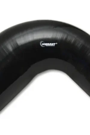Holiday Sale Vibrant 2.75in ID x 3.5in ID x 4in Long Gloss Black Silicone 90 Degree Transition Elbow