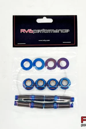 Hassle-Free Returns M10x1.25 Titanium Stud Set (4) with Safety Wire – SBX Performance