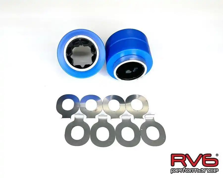 Direct From Factory RV6 16+ CivicX Solid Front Compliance Mount Bushings and Shims V2 Repl – SBX Performance