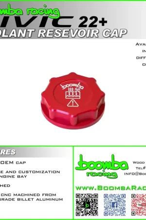 2022+CIVIC COOLANT RES COVER CAP – SBX Performance Luxury
