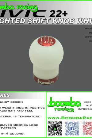 Today Only 22+ CIVIC WEIGHTED SHIFT KNOB WHITE – SBX Performance