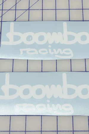 Today Only Boomba Racing Precision Cut WHITE Vinyl Stickers – SBX Performance