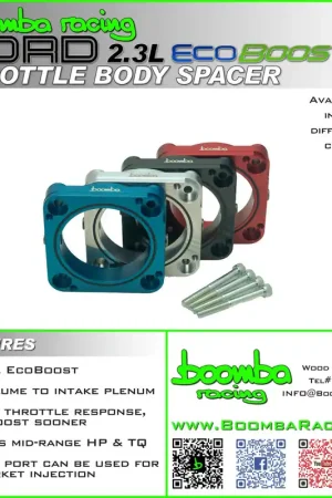 BRONCO / RANGER 2.3L EB THROTTLE BODY SPACER – SBX Performance Brand New