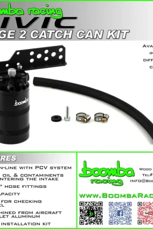 Same Day Shipping CIVIC 2016-2021 STAGE 2 CATCH CAN KIT – SBX Performance