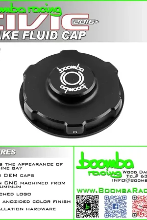 Buy Today CIVIC 2016-2024 BRAKE RESERVOIR COVER CAP – SBX Performance