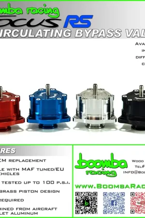 FOCUS RS BYPASS VALVE – SBX Performance Shop Now