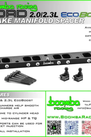 In Demand FORD 2.0L/2.3L EB INTAKE MANIFOLD SPACER – SBX Performance